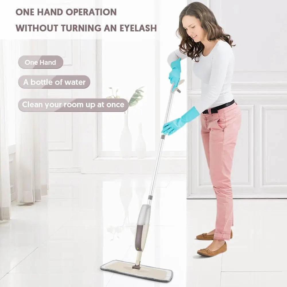 360° Spray Mop with Refillable Bottle