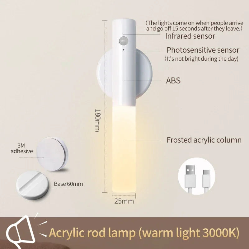 Portable Motion Sensor LED Night Light