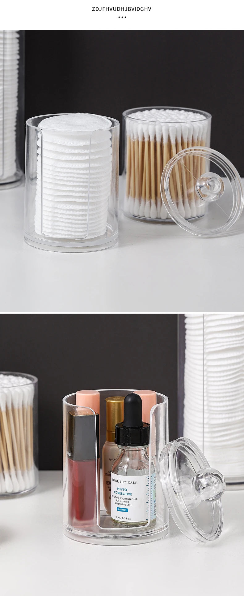 Cotton pad organizer