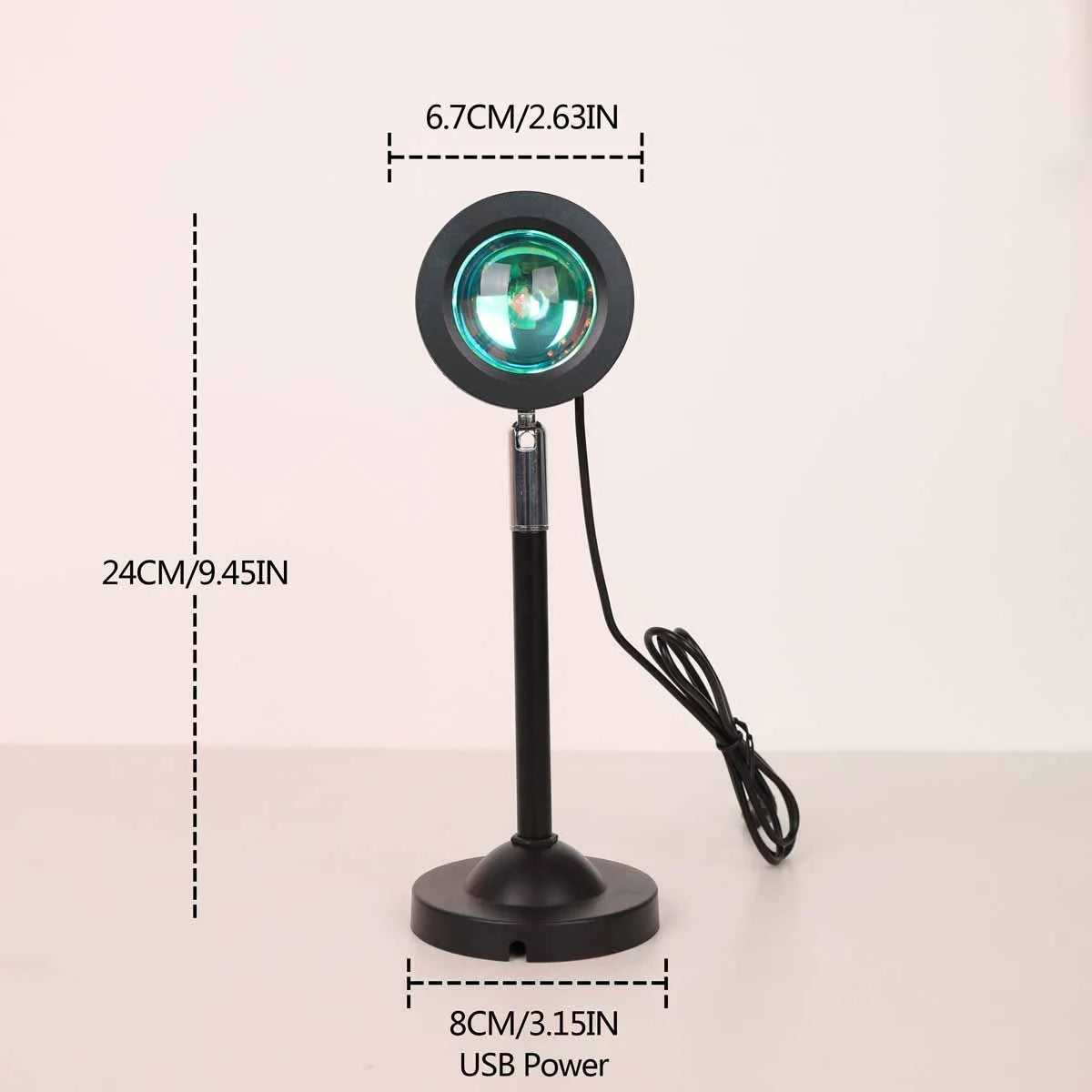 Sunset projection 16 color ambient night light